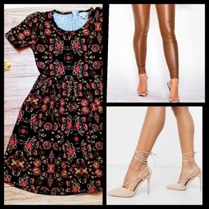 LuLaRoe Festive Print Dress!